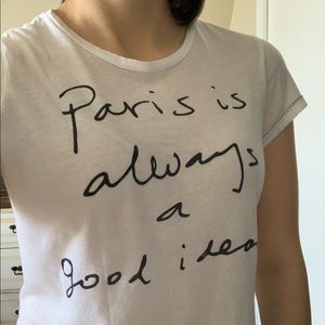 Anthropologie Sundry Paris Graphic Tee